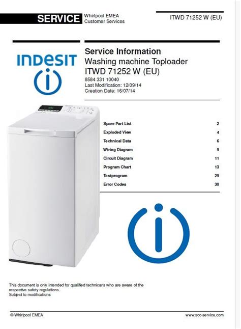 User manual Indesit EWE 71252 W EU (English .